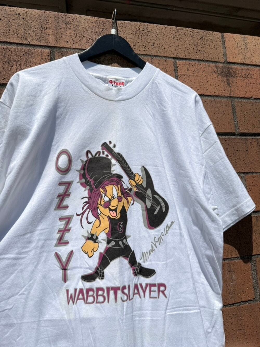 90s Wabbit Slayer Ozzy Osbourne Elmer Fudd Vintage Looney Tunes Ozzfest Shirt